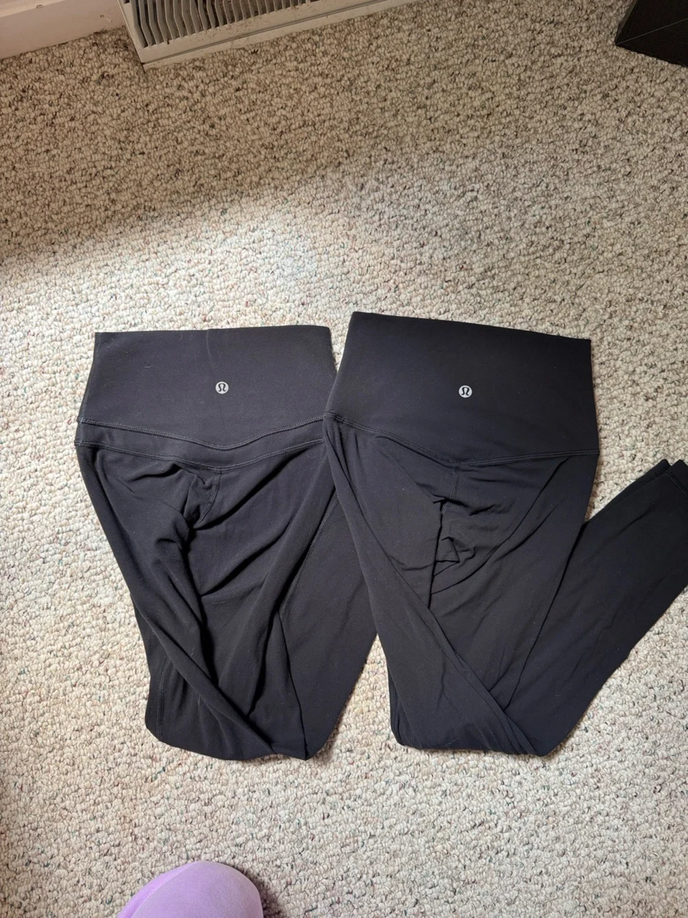 Bundle of 2 Lululemon size 2 Black High-Rise Leggings